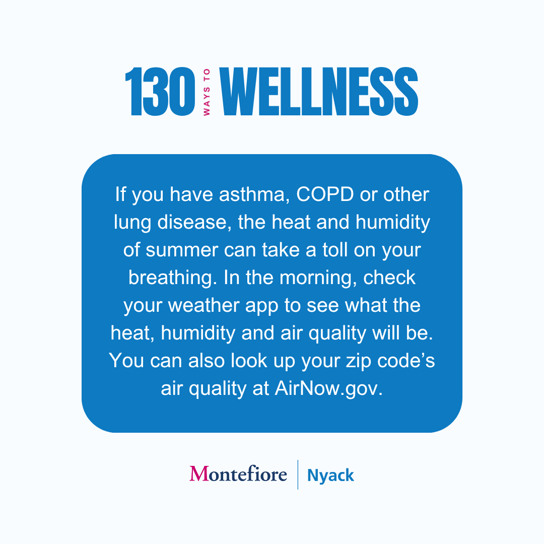 In celebration of the Hospital’s milestone anniversary this June, we are sharing “130 Ways to Wellness.” Follow along for expert medical advice and general wellness tips.

For more summer safety tips, visit montefiorenyack.org/health-blog/ke…