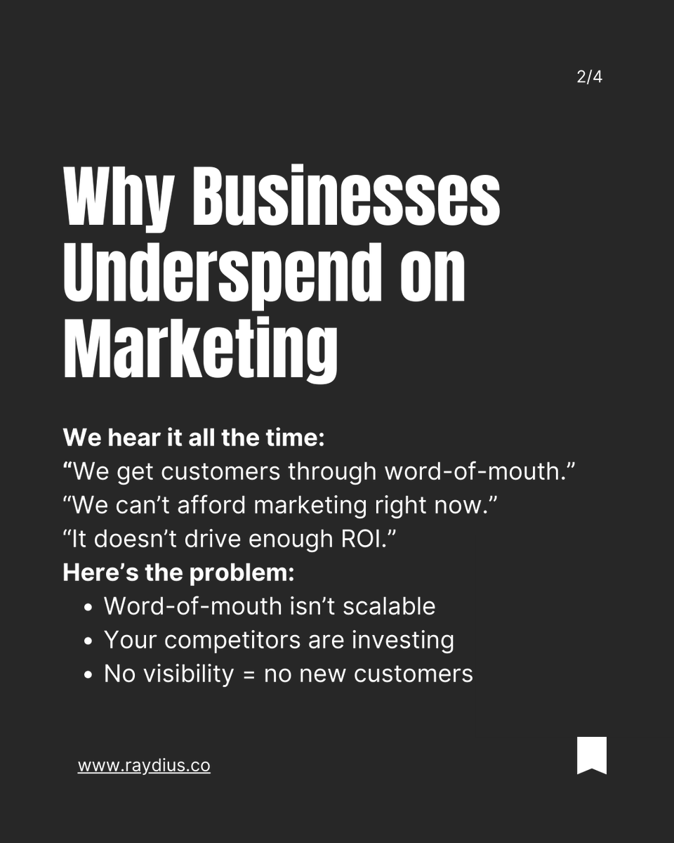 growwithraydius's tweet photo. How Much Should You Really Spend?
If marketing feels like a “maybe later” expense... It’s time to flip that mindset. Because no marketing = no momentum.
Let’s talk strategy. ->

#Raydius #FamilyEntertainment #MarketingTips #SEOStrategy #LBE #EmailMarketing #BrandStrategy https://t.co/nRgKWB7S6C