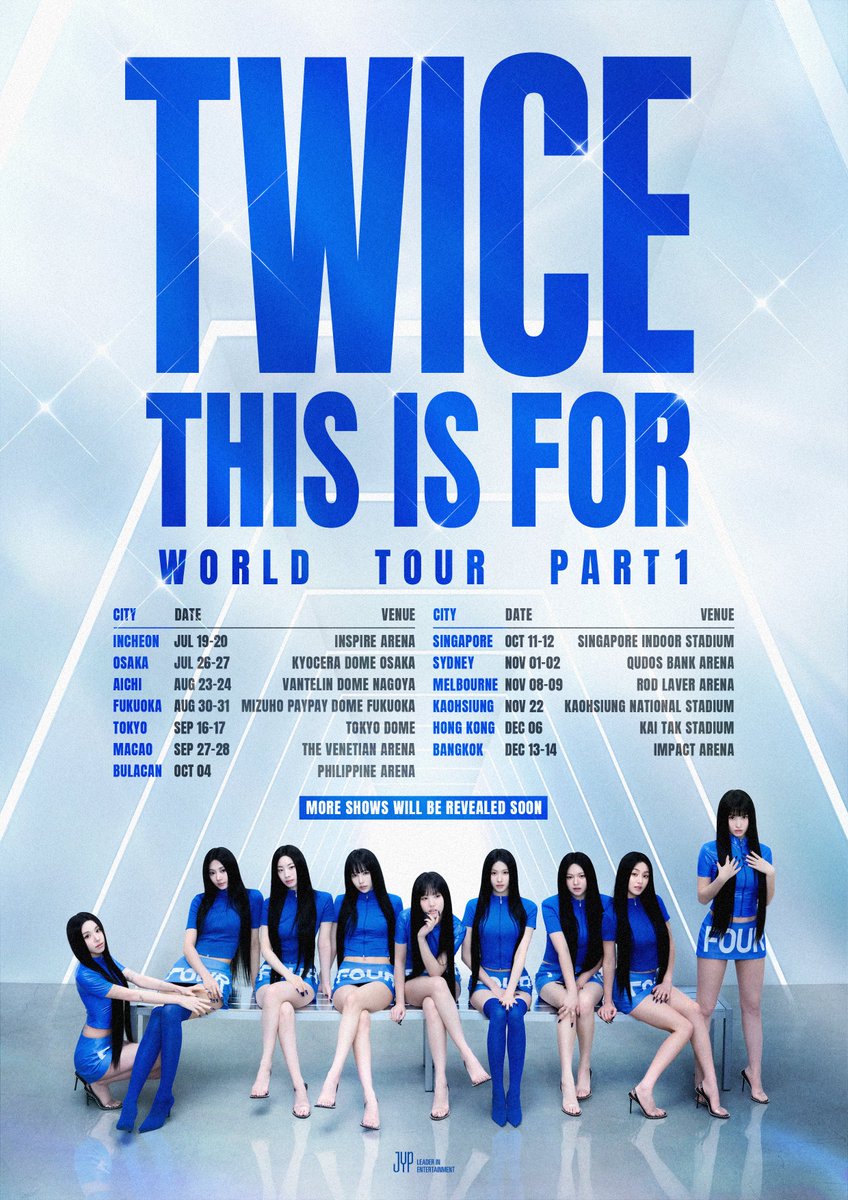 TWICE &lt;THIS IS FOR&gt; WORLD TOUR

ANNOUNCEMENT

#TWICE #트와이스 #THISISFOR
#TWICE_THISISFOR_WORLD_TOUR