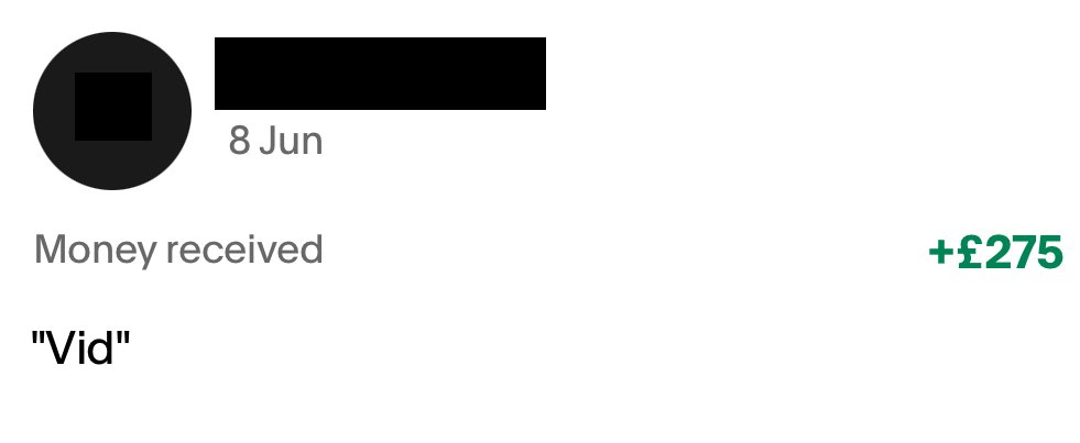 tristanediting's tweet image. First payment of the month is in.
Been a very slow start but I definitely think we will still hit the 拢2000 goal, so 拢1725 to go.
I am obviously way behind target for the first week, but this happens sometimes, I will bounce back!!