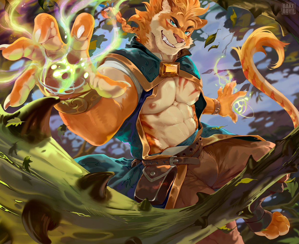 ''Verdant Mage🍃''
Comm for @cadeyrnliger.bsky.social