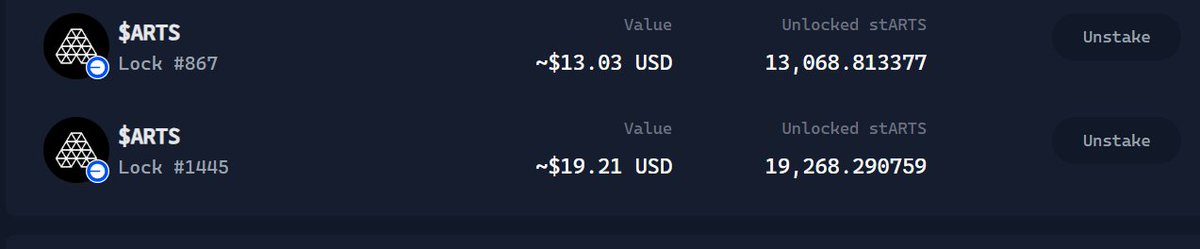 Thanks <a href="/virtuals_io/">Virtuals Protocol</a> , thanks <a href="/artsted1/">Artsted</a> . I locked everything. Let's go to the moon🚀🌕
app.virtuals.io/referral?code=…
#VirtualsProtocol #VIRTUAL #ARTS