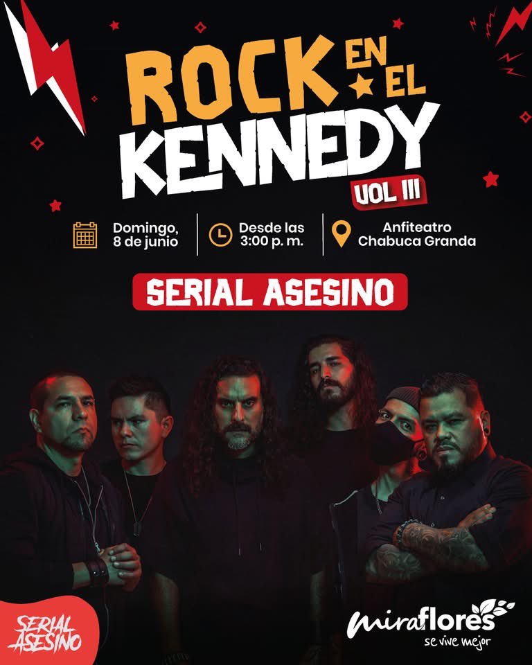 ⭕️Hoy tocamos GRATIS a las 7pm en el Parque Kennedy de Miraflores! 

Comparte y pasa la voz para sacarnos la mierda juntos 👊🏽🤘🏽