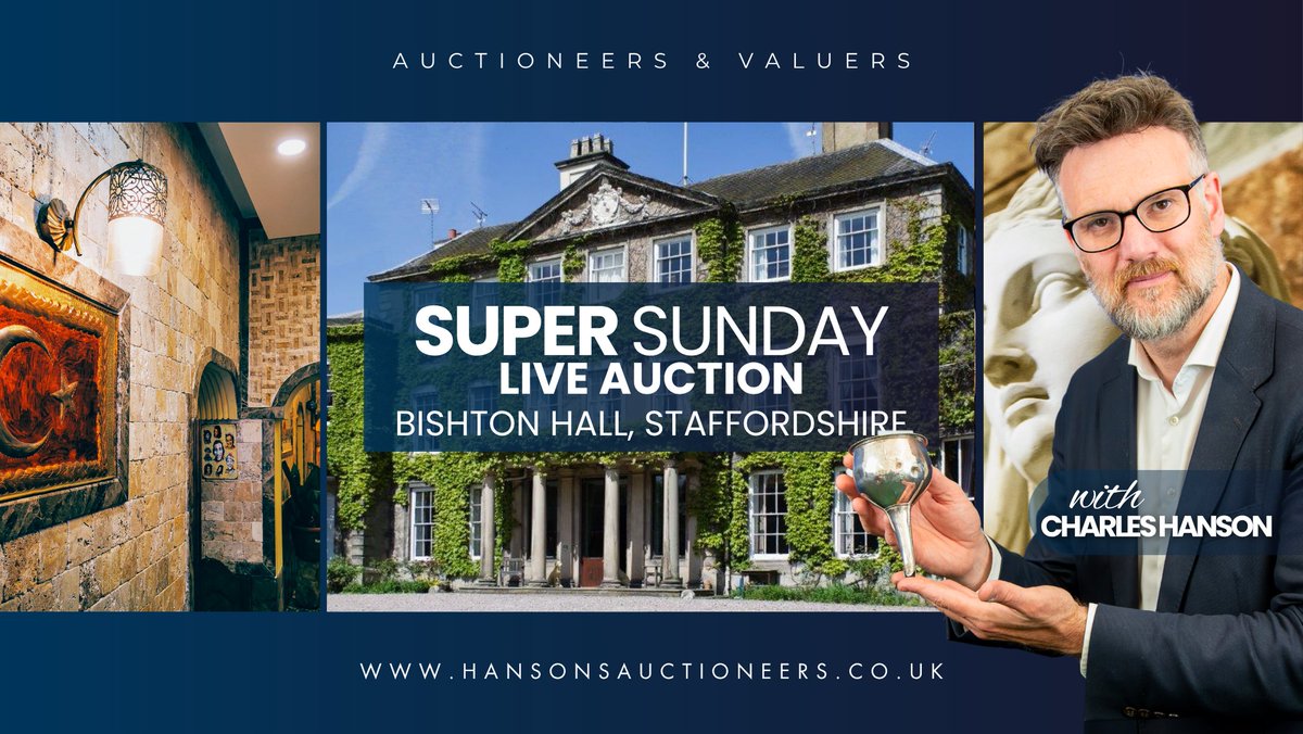🎉 YOU'RE INVITED!

I’ll be taking to the rostrum at <a href="/BishtonHall/">Bishton Hall</a> for <a href="/hansonsstaffs/">Hansons Bishton</a> for our next #SuperSunday Lifestyle Auction – and you’re invited! 

Come and join me on Sunday 29th June for a fantastic day out in the heart of #Staffordshire. I’ll be wielding the gavel from