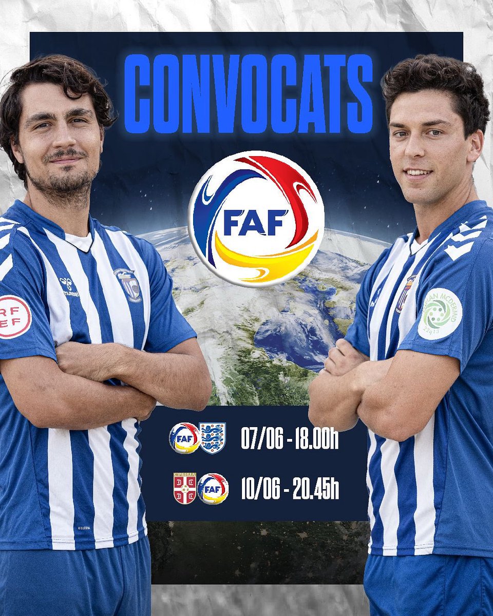 Tenim a @maxlloveraga5 i @joancervos24 convocats amb @fedandfut i ahir van jugar el primer dels dos partits d’aquesta convocatòria contra Anglaterra 

Dimarts disputaran l’altre partit contra Sèrbia.

#AraEsElMoment