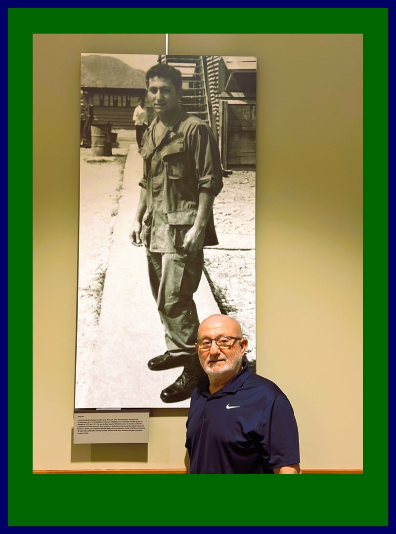 Drafted in 1970, Retired Command Sergeant Major Luis E. Mora's career crossed four decades.

In the picture, circa 1971, then-Specialist 4 Mora was stationed with the <a href="/USArmy/">U.S. Army</a>  Transportation Terminal Unit (Provisional) in Qui-Nhom, Vietnam. 

#Army250