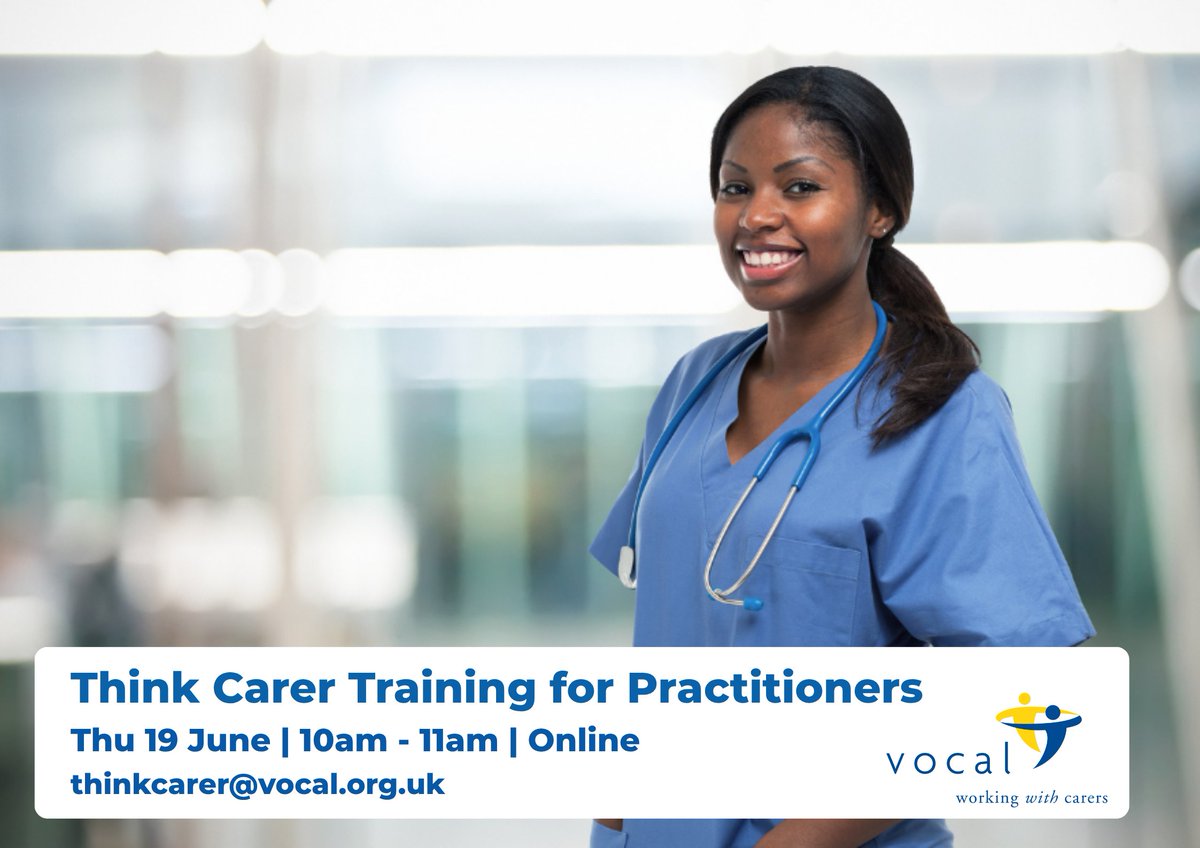 Our free Think Carer training helps identify and support unpaid carers. Health and social care, public-sector, or third-sector practitioners in Edinburgh can join on Thu 19 June at 10am: ow.ly/EzZ650VtalV