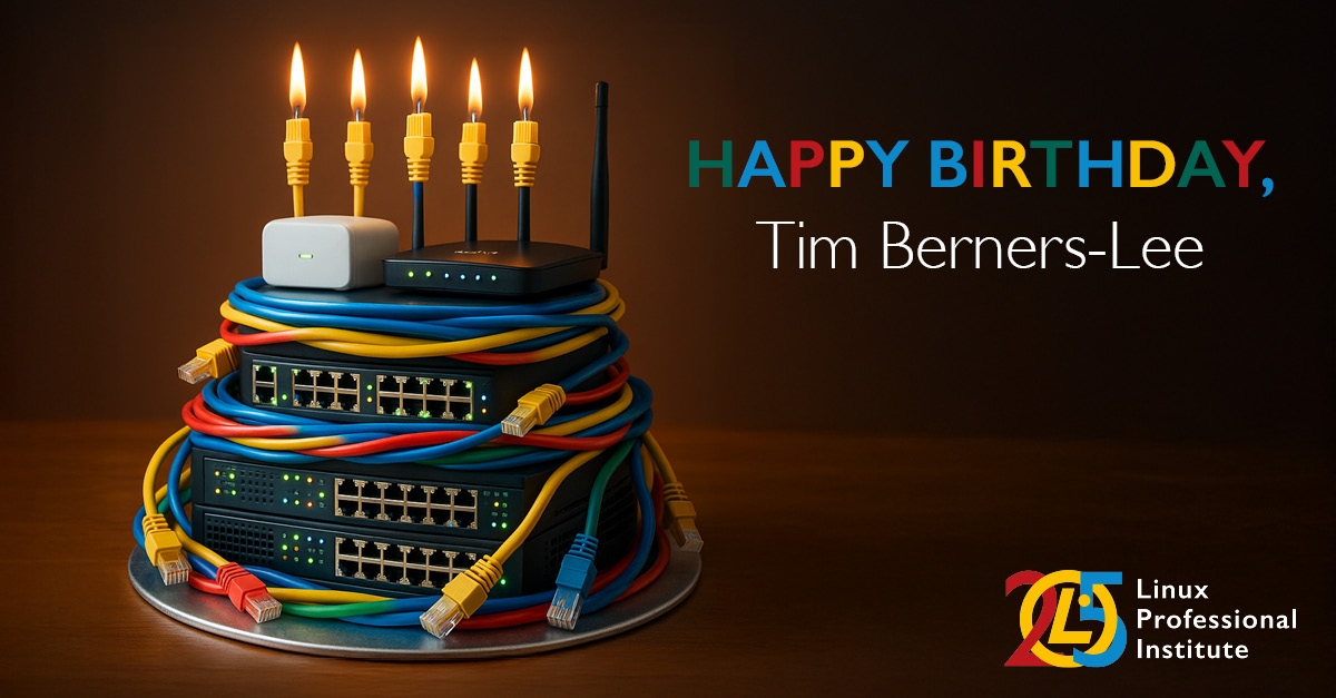 LPIConnect's tweet image. Happy Birthday to @timberners_lee, creator of the #WorldWideWeb, #HTML, #HTTP, and the #opensource #dataprivacy initiative @project_solid!

Thank you for your contributions to #tech that have changed the world. 🌐🎂🐧

@CERN #LPI #FOSS #timbernerslee #WWW #LPI