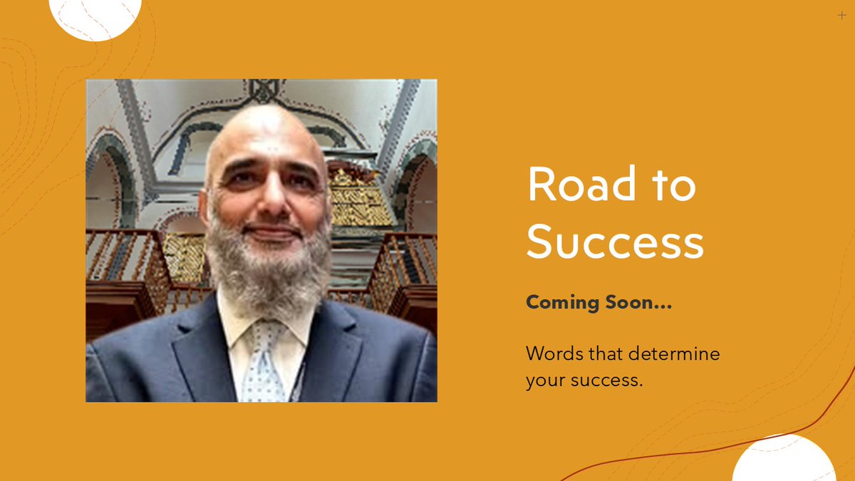 Dr Fiaz Hussain (@doc_fiaz) on Twitter photo ๐ฅ๐ผ๐ฎ๐ฑ ๐๐ผ ๐ฆ๐๐ฐ๐ฐ๐ฒ๐๐
Success is what most, if not all, people are seeking. To help & support my fellow contacts and colleagues, I will be running a series that focuses on words which have impacted and shaped me in life. By doing so, I hope it inspires & guides others. ๐ฅ๐ผ๐ฎ๐ฑ ๐๐ผ ๐ฆ๐๐ฐ๐ฐ๐ฒ๐๐
Success is what most, if not all, people are seeking. To help & support my fellow contacts and colleagues, I will be running a series that focuses on words which have impacted and shaped me in life. By doing so, I hope it inspires & guides others.