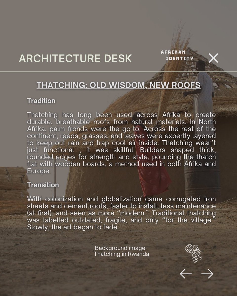 AfrikanIdentity's tweet image. #DesignWithNature #FutureOfAfrika #IndigenousWisdom #EcoDesign