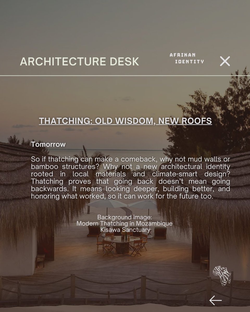 AfrikanIdentity's tweet image. #DesignWithNature #FutureOfAfrika #IndigenousWisdom #EcoDesign