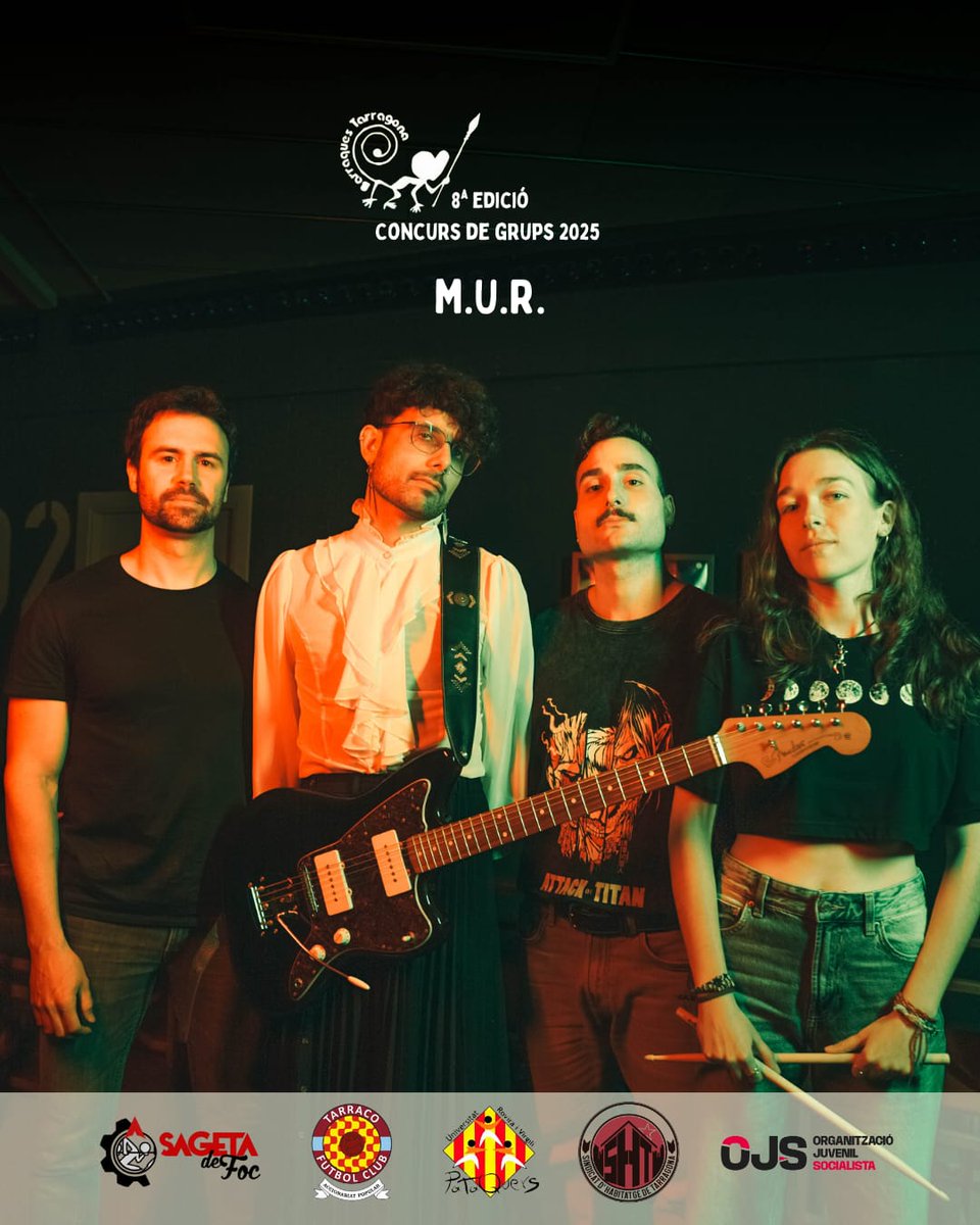 Ja tenim conjunt guanyador de la 8a edició del concurs de grups: Enhorabona M.U.R.!

Podreu gaudir-los a les Barraques de Tarragona 2025 que ja podem anunciar que seran els dies 19, 20 i 21 de setembre, com sempre al Passeig de les Palmeres.

Us hi esperem!

#BarraquesTGN20anys