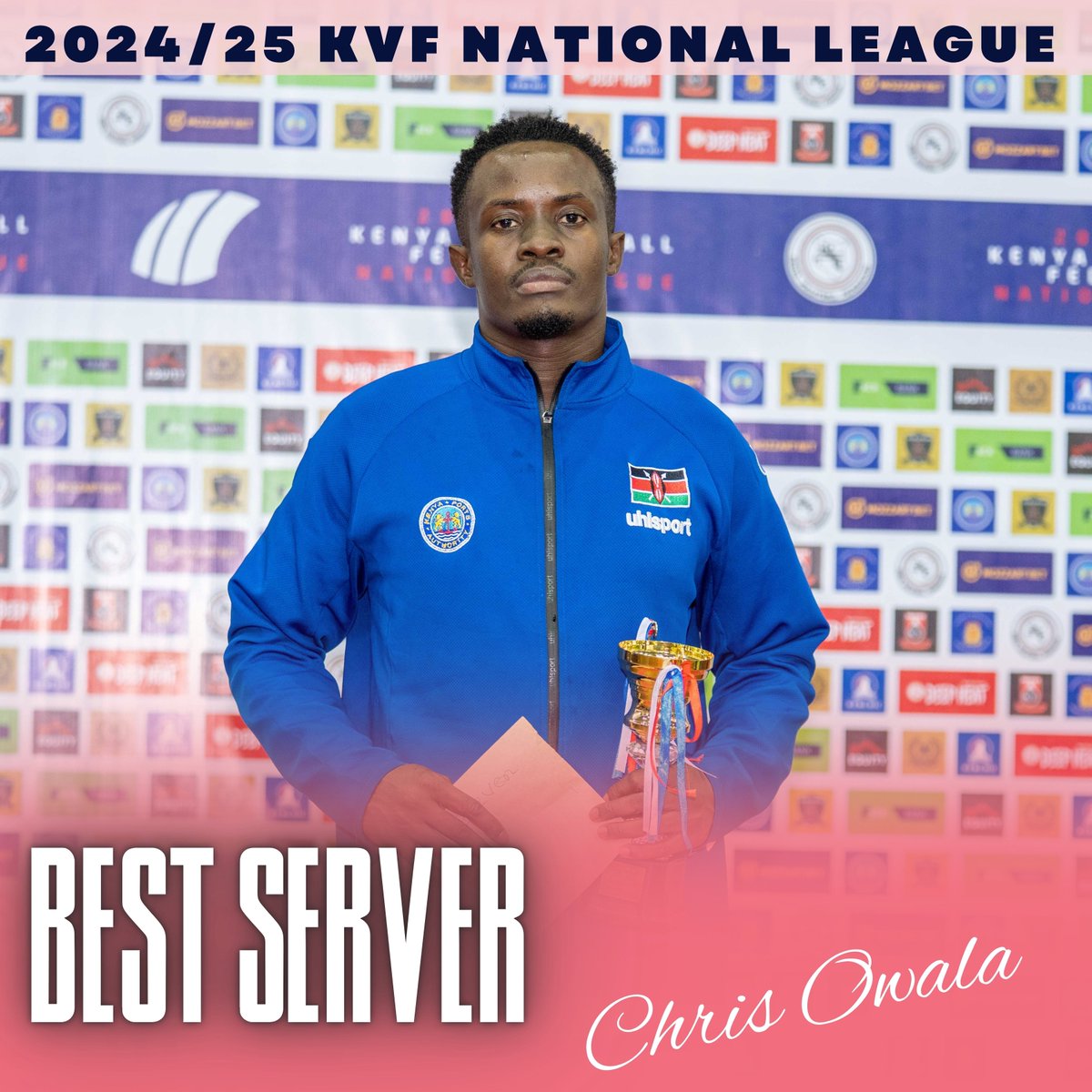 2024/25 KVF NATIONAL LEAGUE – MEN
BEST SERVER: Chris Owala – KPA

Precision. Power. Poise. When Chris stepped to the line, the aces followed.
The Dockers’ serving machine is officially the best in the business.