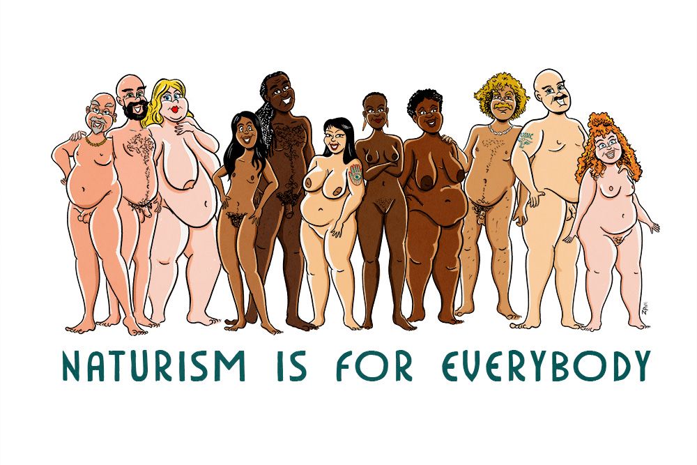 OaklakeTrails's tweet photo. 💯 Here at Oaklake Trails, we agree! ☀️🌊
This image is by the immensely talented artist Zaftig Pink - "Nudie Cutie designs and retro Americana pinups with a body positive spin." You can see and support their work at https://t.co/YHg0AWkke4
#nudism #clothesfree #naturism https://t.co/bfWqaFk32b