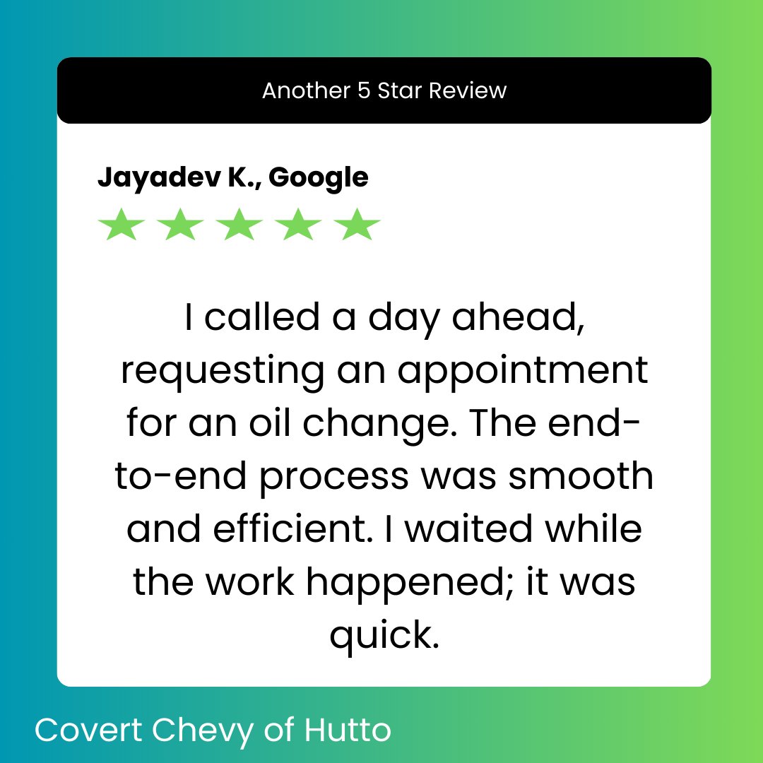 Dear Jayadev, Thanks for choosing us and leaving such a great review! We're thrilled that you had a great experience at our location.