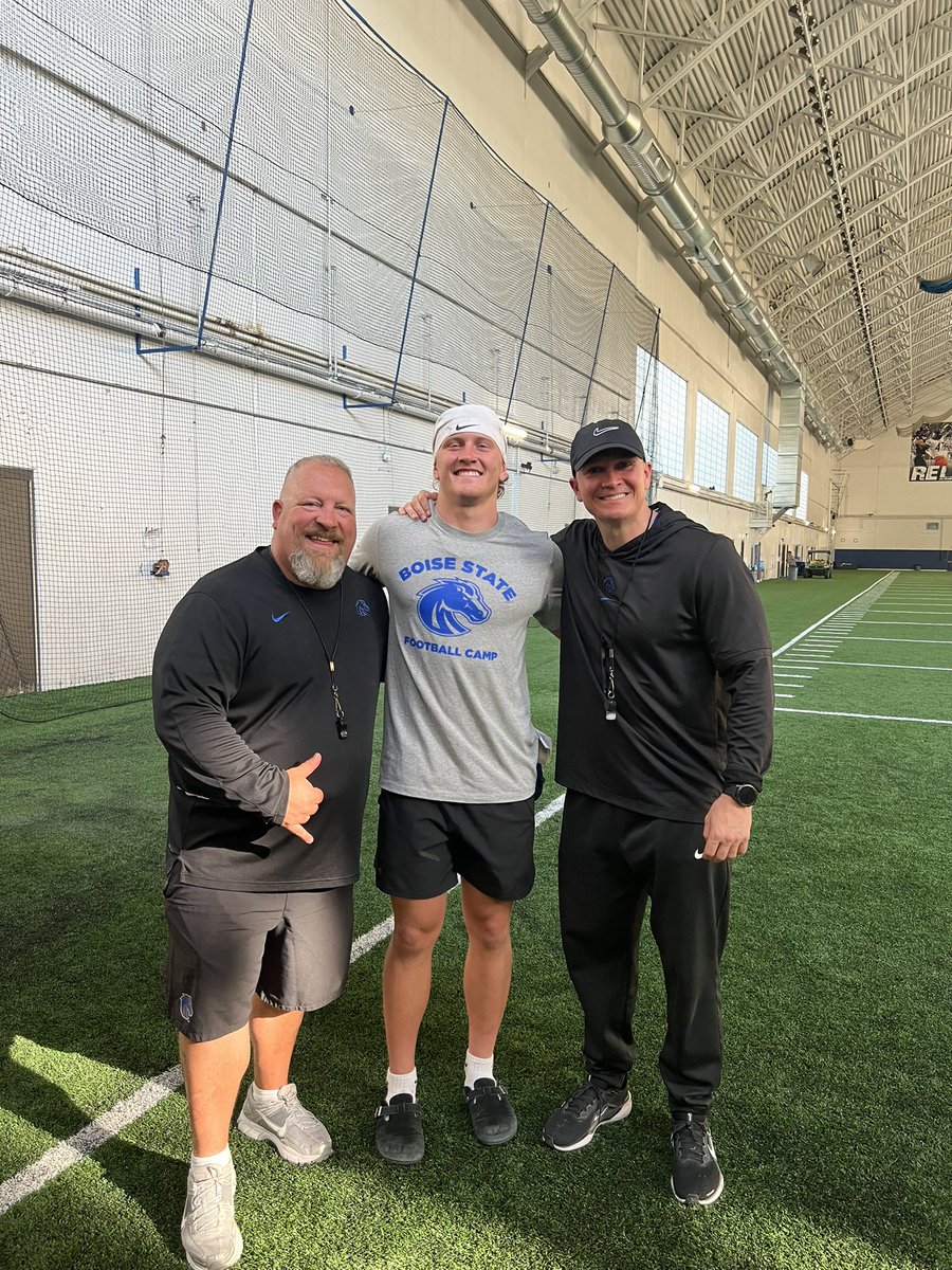 Tytan Dejong (@tytan_dejong08) on Twitter photo AGTG!!! After an amazing camp and a great conversation with <a href="/Coach_SD/">Spencer Danielson</a> and <a href="/CoachCollins46/">Stacy Collins</a> I’m blessed to say I’ve received an offer from Boise State University!!
<a href="/CoachFly_/">Matt Fleischacker</a> <a href="/BroncoSportsFB/">Boise State Football</a> <a href="/nick_robins10/">Nick Robins</a> <a href="/TheRidgeFBLL/">Mountain Ridge Football</a> <a href="/kyleyoung_BSU/">Kyle Young</a> <a href="/KyleMorgan_XOS/">Kyle Morgan CATAPULT Southwest Regional Scout</a>
<a href="/BrandonHuffman/">Brandon Huffman</a> <a href="/BlairAngulo/">Blair Angulo</a> AGTG!!! After an amazing camp and a great conversation with <a href="/Coach_SD/">Spencer Danielson</a> and <a href="/CoachCollins46/">Stacy Collins</a> I’m blessed to say I’ve received an offer from Boise State University!!
<a href="/CoachFly_/">Matt Fleischacker</a> <a href="/BroncoSportsFB/">Boise State Football</a> <a href="/nick_robins10/">Nick Robins</a> <a href="/TheRidgeFBLL/">Mountain Ridge Football</a> <a href="/kyleyoung_BSU/">Kyle Young</a> <a href="/KyleMorgan_XOS/">Kyle Morgan CATAPULT Southwest Regional Scout</a>
<a href="/BrandonHuffman/">Brandon Huffman</a> <a href="/BlairAngulo/">Blair Angulo</a>