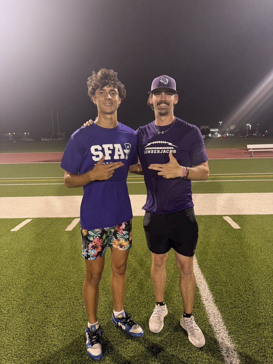 BraydenHDawson1's tweet photo. Always love getting to sling it at @SFA_Football camp. Appreciate all the positive feedback and excited to keep in touch @CoachCarthel @CoachJMay @ChrisRossSFA @CoachCamMckeon @coachkreutzmann 
@Coach_Barber3 @Brian_K_Dawson https://t.co/2HBp0Jrthc