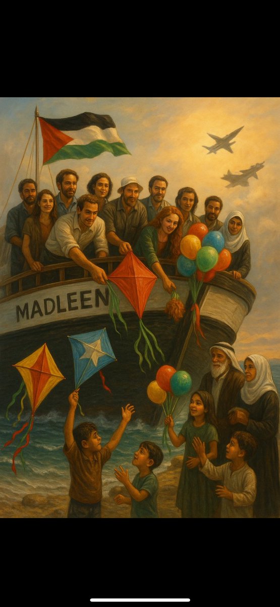 İnsan olan herkesin desteğiyle inanan bir avuç kardeşimiz kazanacak.Kahrolsun siyonizm ve destekçileri…🇵🇸#WeAreMadleen