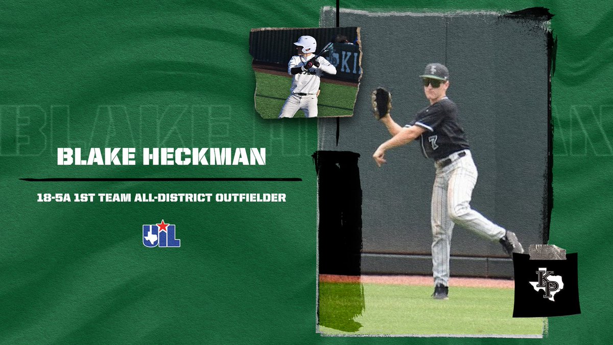 Congratulations to Blake Heckman for making 18-5A All-District 1st Team Outfielder!

#WeAreKPark