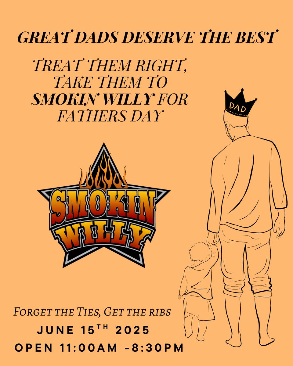 One week left until Father's Day! Hope to see you here!