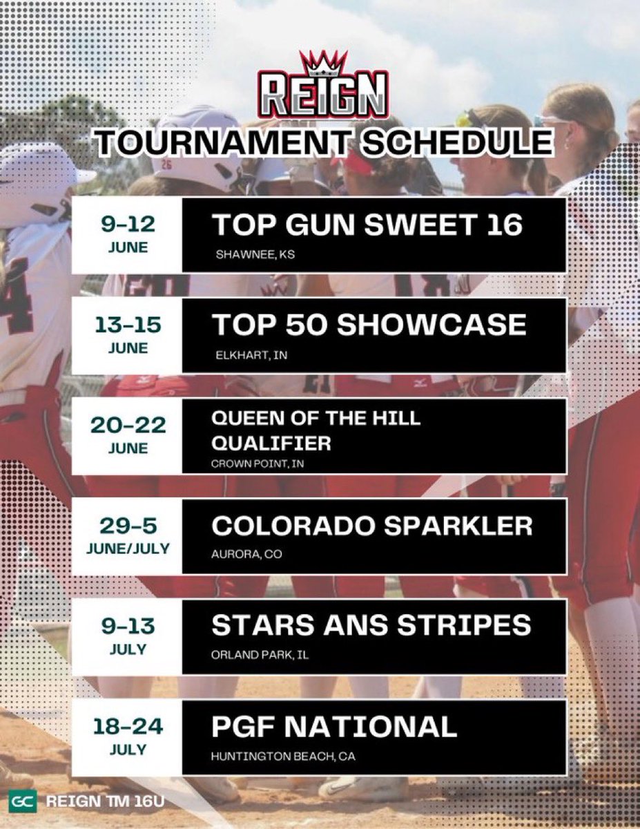 Ellie McLaughlin (@elliemac_2) on Twitter photo So excited to get back on the field with my girls!! Here’s our summer schedule!!
<a href="/lizjagielski/">Elizabeth Jagielski</a> <a href="/sut24/">Chris Sutcliffe</a> <a href="/Abbers410/">Abby Ramirez</a>
<a href="/CoachMalWinters/">Mallory Winters</a> <a href="/BUsoftballcoach/">Scott Hall</a>
<a href="/CoachKristaWood/">Krista Wood</a> <a href="/knross32/">Karla Ross</a>
<a href="/SXUsoftball/">SXU Softball</a> <a href="/claireschapker/">Claire Schapker</a>
<a href="/GarrettFurnal/">Coach G.</a> <a href="/GenuWinReign/">GenuWin Reign</a> So excited to get back on the field with my girls!! Here’s our summer schedule!!
<a href="/lizjagielski/">Elizabeth Jagielski</a> <a href="/sut24/">Chris Sutcliffe</a> <a href="/Abbers410/">Abby Ramirez</a>
<a href="/CoachMalWinters/">Mallory Winters</a> <a href="/BUsoftballcoach/">Scott Hall</a>
<a href="/CoachKristaWood/">Krista Wood</a> <a href="/knross32/">Karla Ross</a>
<a href="/SXUsoftball/">SXU Softball</a> <a href="/claireschapker/">Claire Schapker</a>
<a href="/GarrettFurnal/">Coach G.</a> <a href="/GenuWinReign/">GenuWin Reign</a>