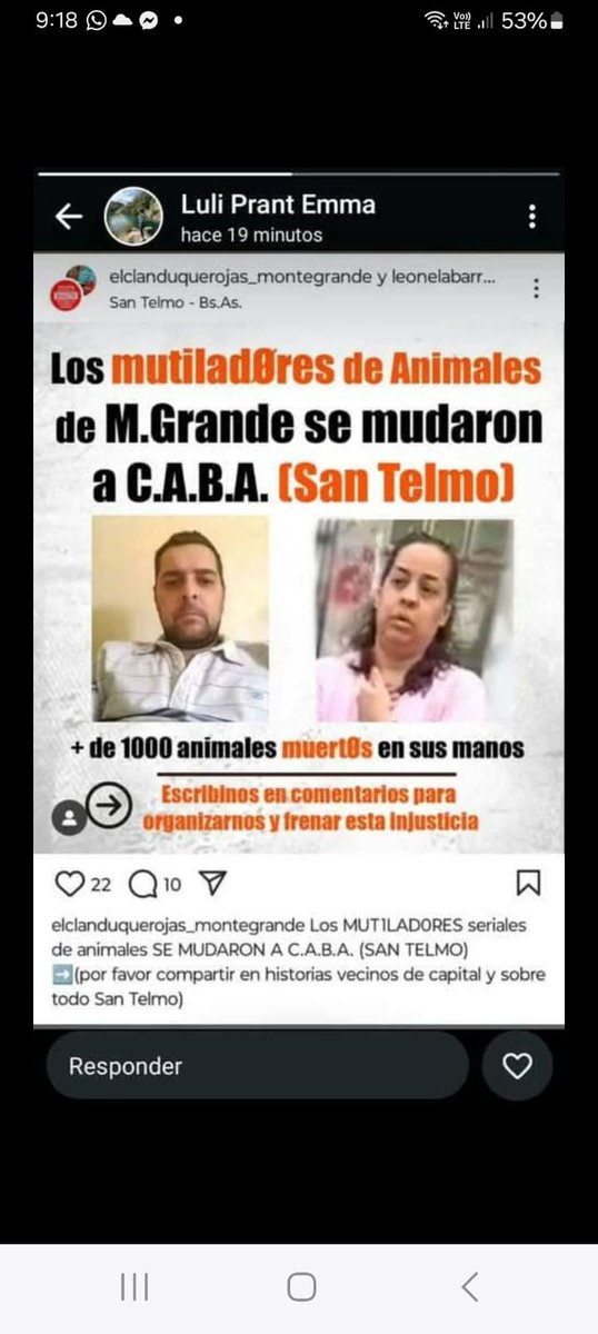 🚨ALERTA !!!🚨Ya se fueron de San Telmo. No se sabe donde están ahora.
CUIDADO CON ESTA GENTUZA