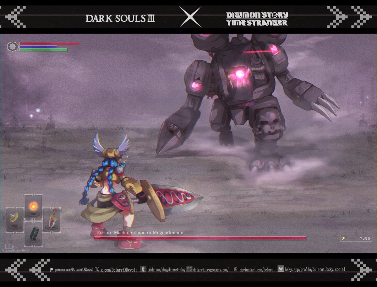 👻Digi-Souls🔥
🐍⚔️🤖
#digimon #デジモン #DarkSouls #ダークソウル