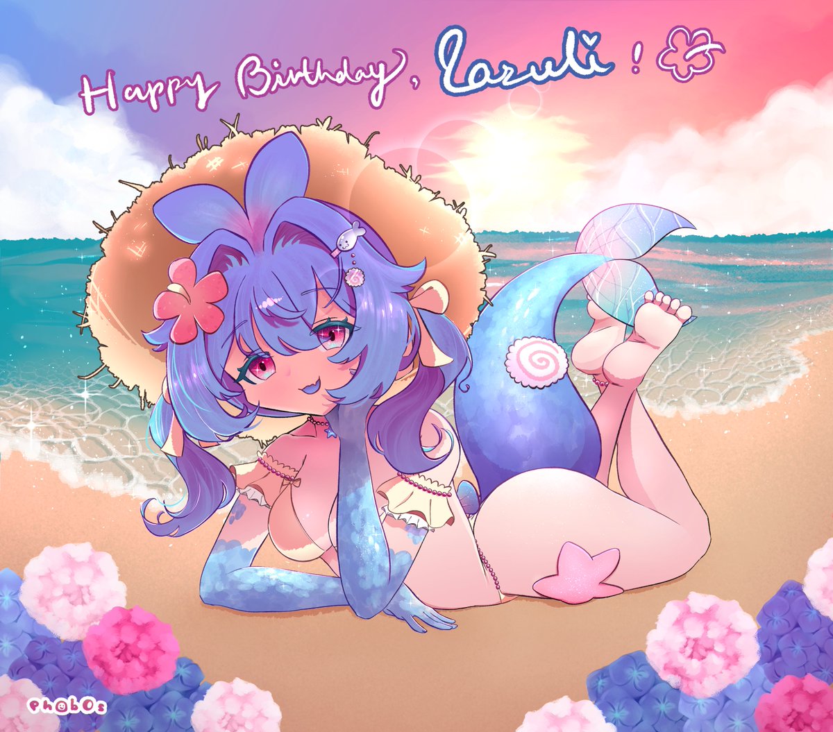 happy #LAZULIDAY2025 to the funkiest fresh kaiju fish god!!! 🌊🍥💙
#paintfins