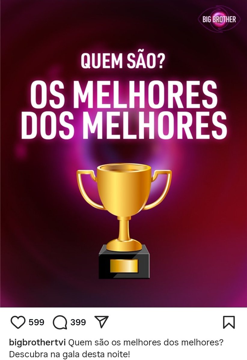 Hoje... #Bbtvi