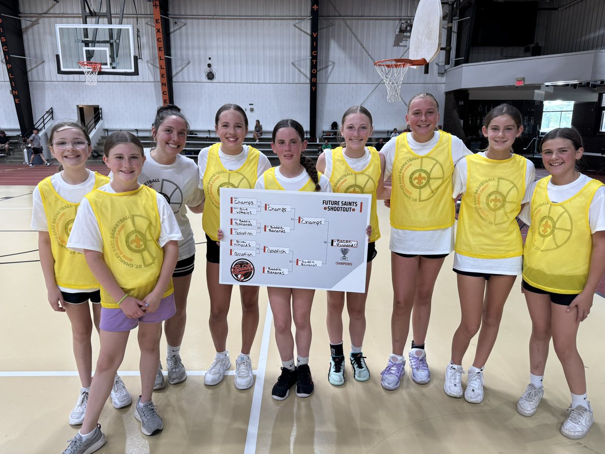 Huge shoutout to our two “Future Saints Shootout” champions, The Saints ⚜️ and The Baddie Bananas 🍌! 

Thanks to everyone for coming out to our summer camp, we hope you had a blast!