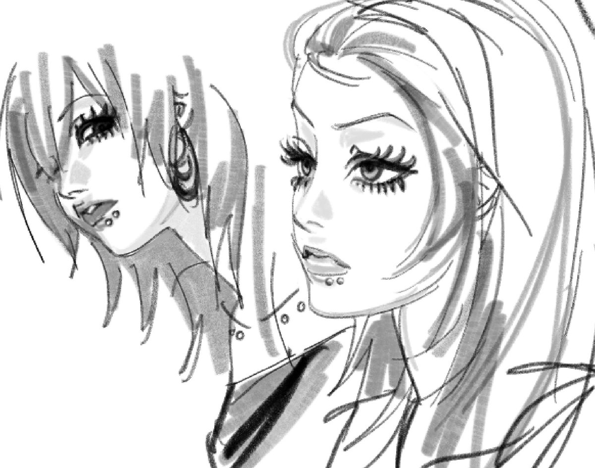 meguriine03's tweet image. Hmmm doodle stuff