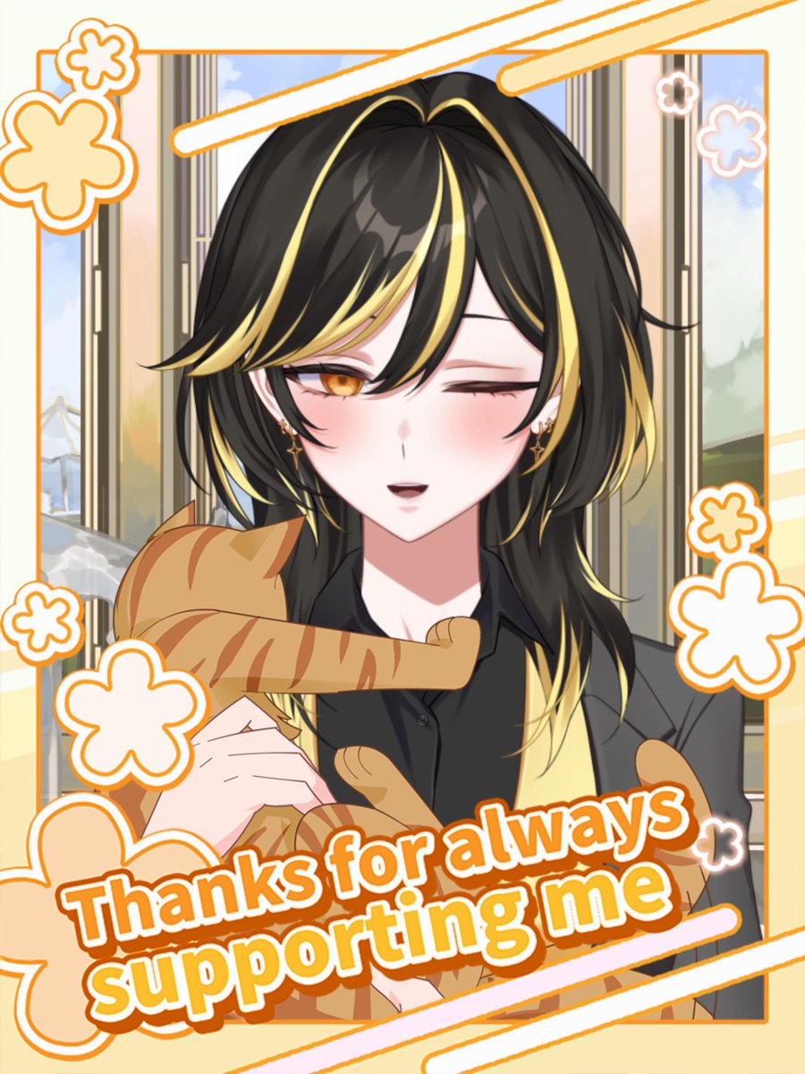 MAKACI BANYAK BUAT 5K-NYA!💛
dan makasih banyak temen2 Ori yang udah ikut merayakan di stream malam ini~
jangan lupa istirahat, sampai ketemu lg besok jam 8 malam~!☀️

btw kenalin ini kucing aku namanya Mengki