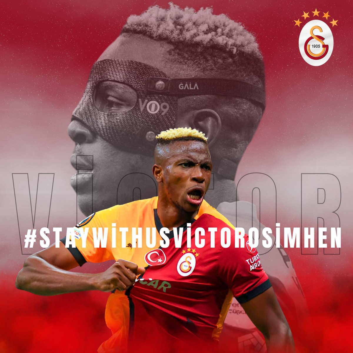 Galatasaray çok büyük bir kulüp, Daha büyük hale getireceksin <a href="/victorosimhen9/">Victor Osimhen</a> 

#StayWithUsOsimhen