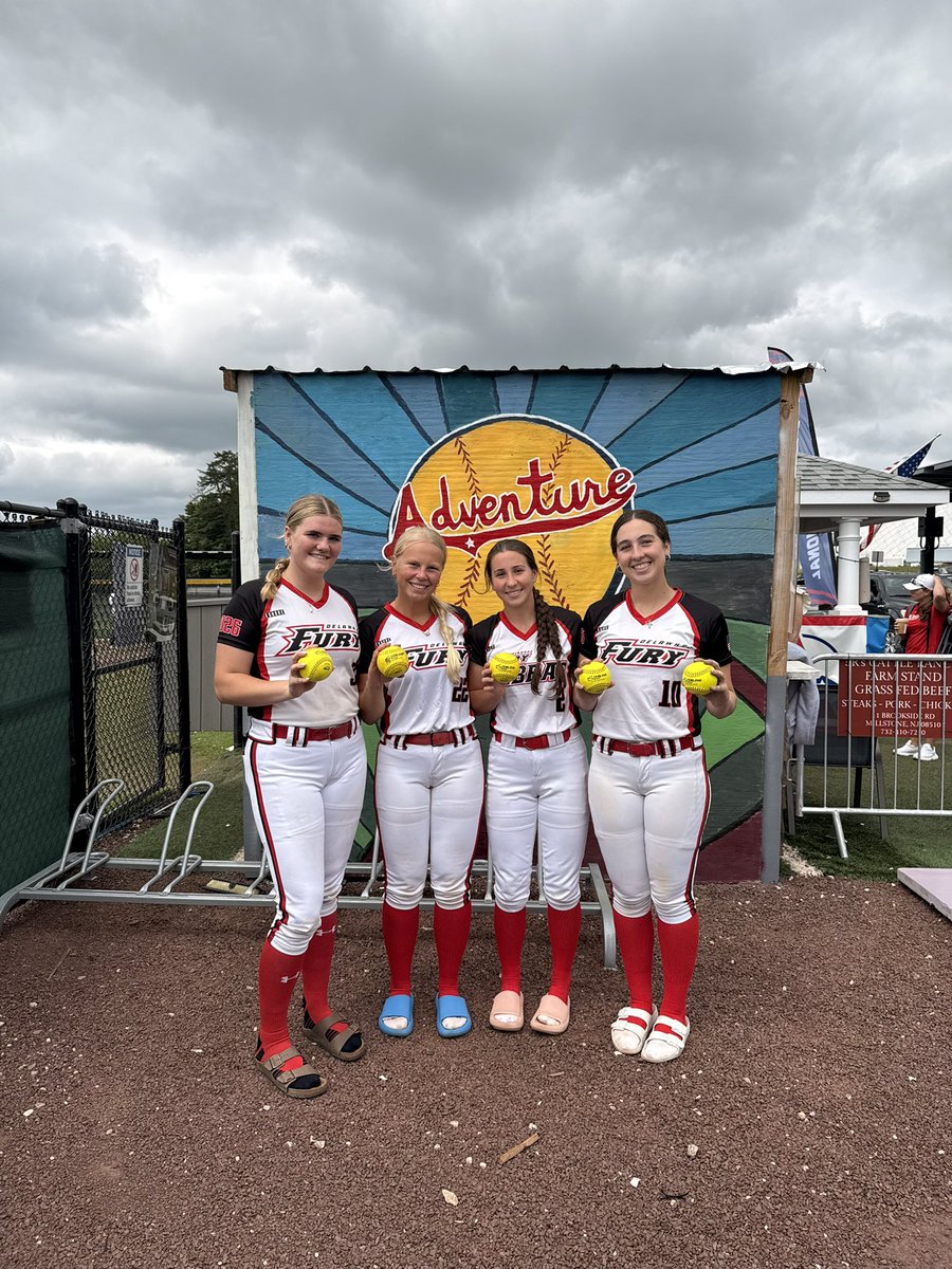 Bomb Squad!  <a href="/Weisenberge2026/">Adison Weisenberger</a>  <a href="/avaward2026/">Ava Ward</a> <a href="/KSlaney2026/">Kaitlyn Slaney</a> <a href="/tmcfarland2026/">Tori McFarland</a> .Good start to the season at the Jersey Outlaws Showcase.
