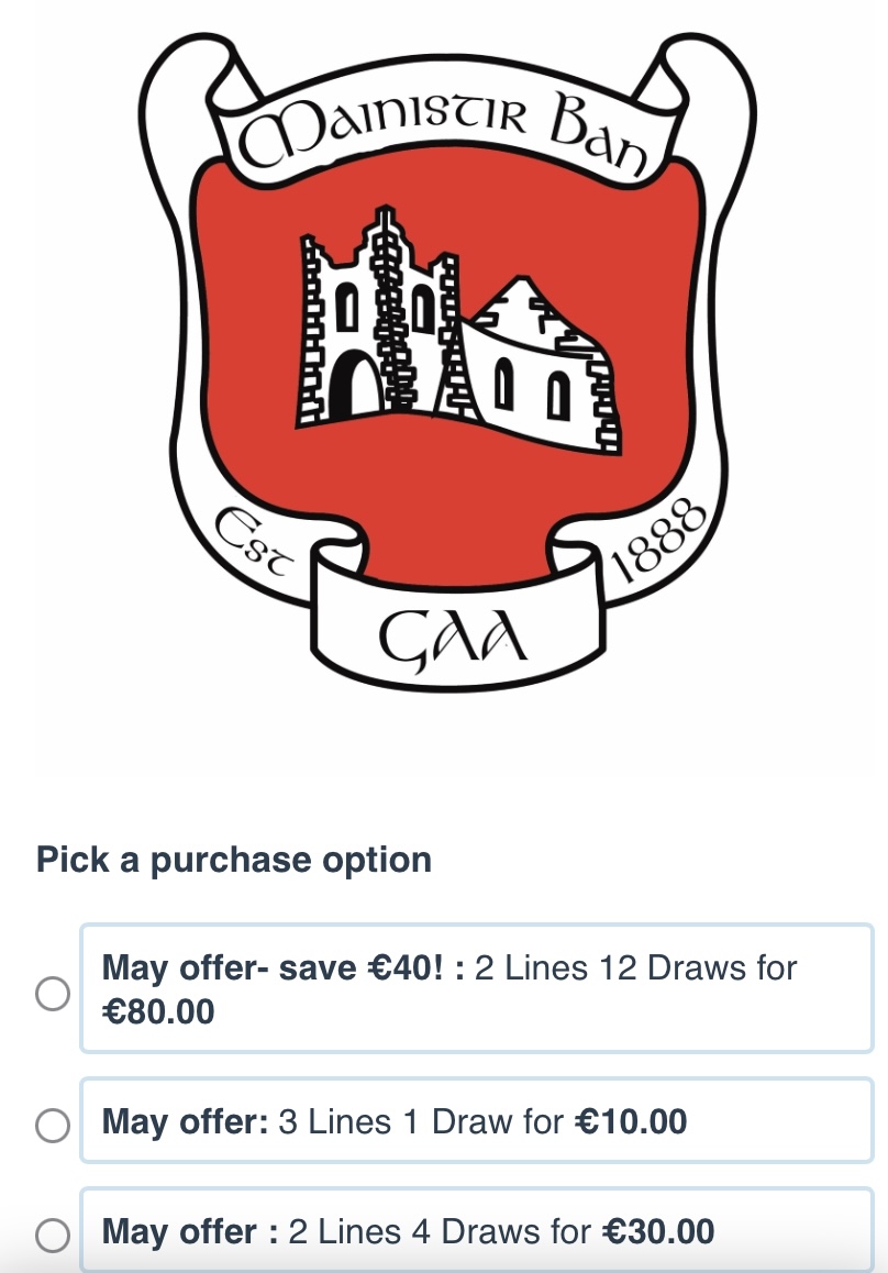 50/50 Join today!!
Get all the latest news on the Tracton GAA app member.clubspot.app/club/tracton-g…