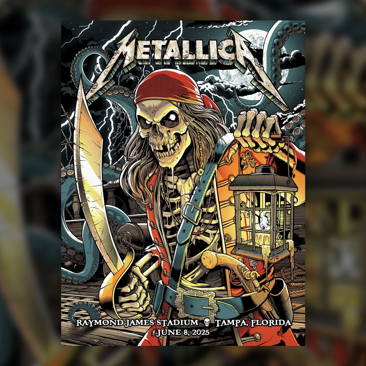 Metallica (@metallica) on Twitter photo 🏴☠️ TONIGHT IN TAMPA 🏴☠️
Raymond James Stadium
We’re wrapping up our Tampa No Repeat Weekend with our friends from <a href="/Pantera/">Pantera</a> and <a href="/OFFICIALSTIG/">SUICIDAL TENDENCIES</a>.
Share your night with us! Use #M72Tampa on your posts so we can see ‘em.
The poster from tonight’s show, created by <a href="/Andrew_Cremeans/">Andrew Cremeans</a>, 🏴☠️ TONIGHT IN TAMPA 🏴☠️
Raymond James Stadium
We’re wrapping up our Tampa No Repeat Weekend with our friends from <a href="/Pantera/">Pantera</a> and <a href="/OFFICIALSTIG/">SUICIDAL TENDENCIES</a>.
Share your night with us! Use #M72Tampa on your posts so we can see ‘em.
The poster from tonight’s show, created by <a href="/Andrew_Cremeans/">Andrew Cremeans</a>,