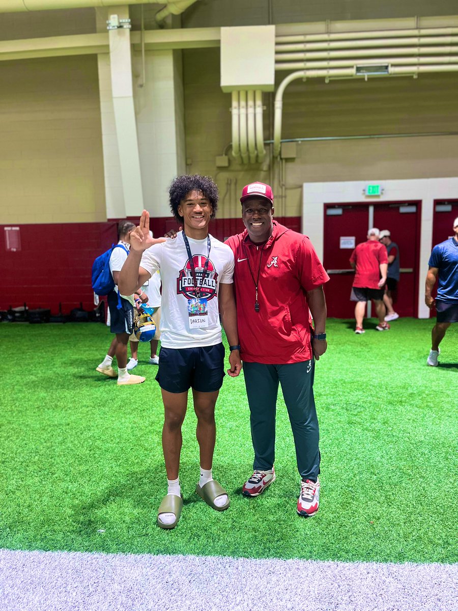 Darion Moseley 2027 WR (@darionmoseley3) on Twitter photo Thank you <a href="/AlabamaFTBL/">Alabama Football</a> for a great time! Looking forward to being back! <a href="/CoachShephard/">Coach Shephard</a> <a href="/RecruitWarriors/">Thompson Recruiting</a> <a href="/raisingchamps_/">Raising Champions</a> Thank you <a href="/AlabamaFTBL/">Alabama Football</a> for a great time! Looking forward to being back! <a href="/CoachShephard/">Coach Shephard</a> <a href="/RecruitWarriors/">Thompson Recruiting</a> <a href="/raisingchamps_/">Raising Champions</a>