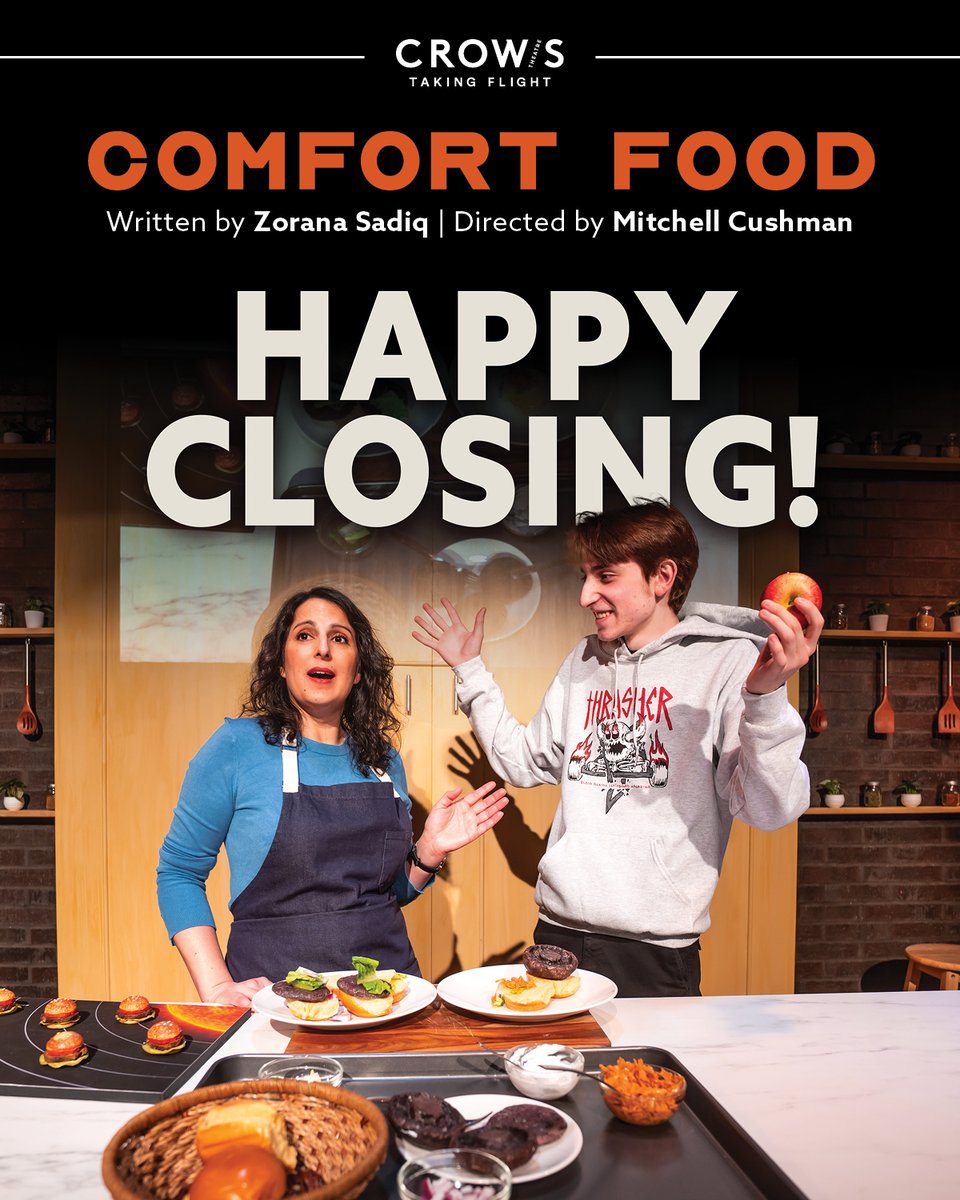 Happy Closing to the cast and company of COMFORT FOOD👩‍🍳!

========================

📸 Photo of Zorana Sadiq and Noah Grittani by Dahlia Katz