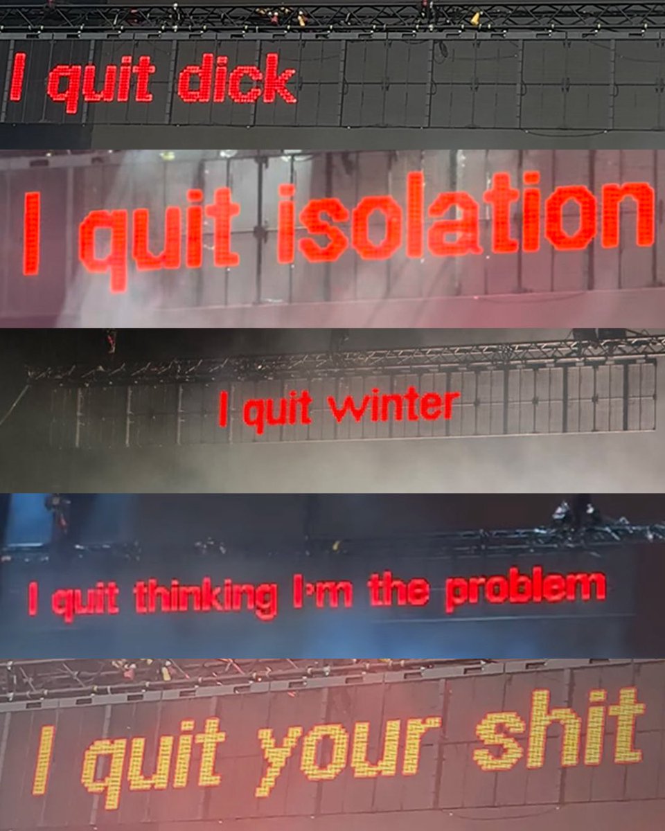 i quit tour starts now! primavera you guys were insane!!!!!!! I QUIT OUT IN TWO WEEKS!!!!