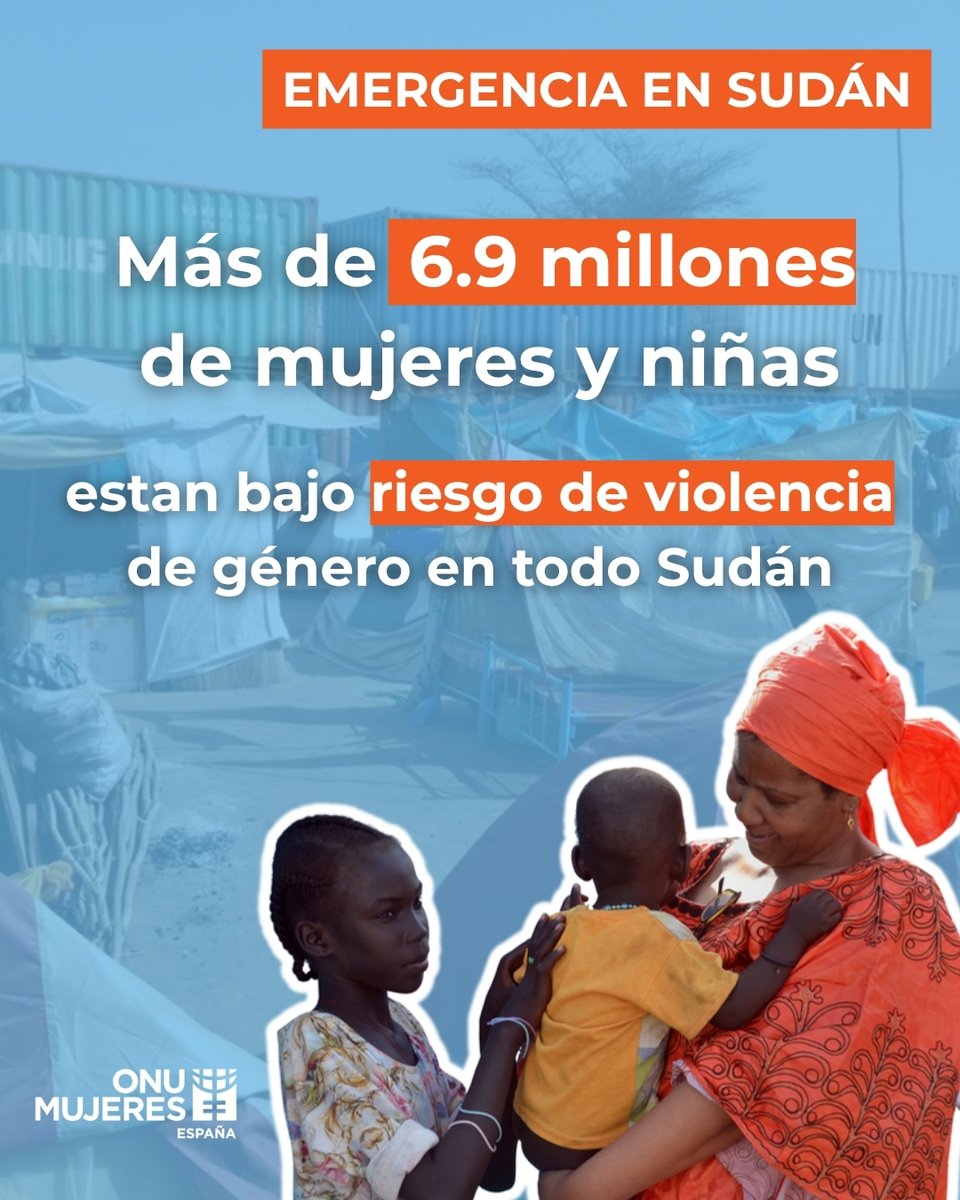 En Sudán y en otros conflictos, mujeres y niñas enfrentan violencia de género extrema. La violación se usa como arma de guerra. Desde ONU Mujeres, pedimos a la comunidad internacional que actúe. La impunidad no es una opción.
📢 unwomen.es/ayudanos/dona-…
#Sudán
