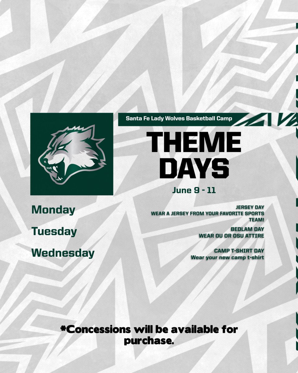 🚨 Lady Wolves Basketball Camp begins tomorrow! Register by scanning the attached QR code. There will be concessions and theme days. Hope to see you there!