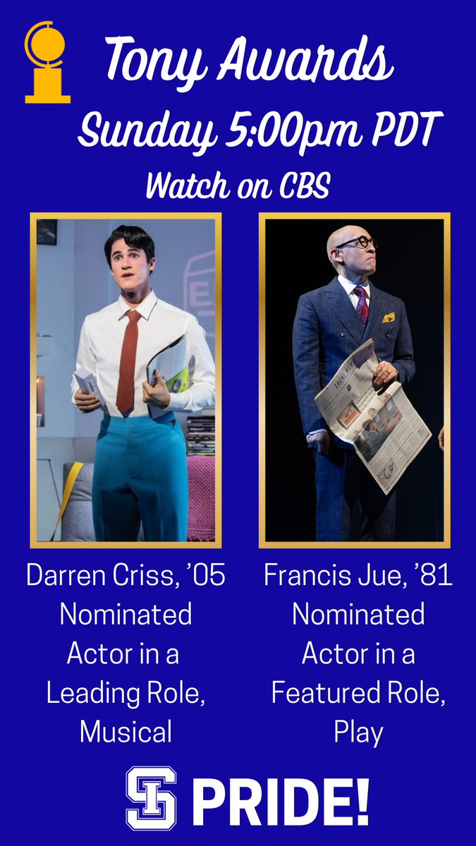 Good luck at the Tonys tonight!