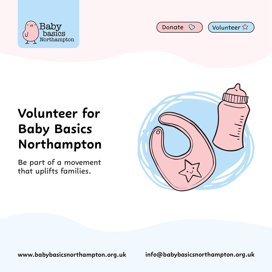 🌟 Volunteering with Baby Basics Northampton is about more than sorting donations—it’s about being part of a movement that uplifts families. 

Find your place with us today: babybasicsnorthampton.org.uk/volunteer-info… 

#GiveYourTime #SupportFamilies