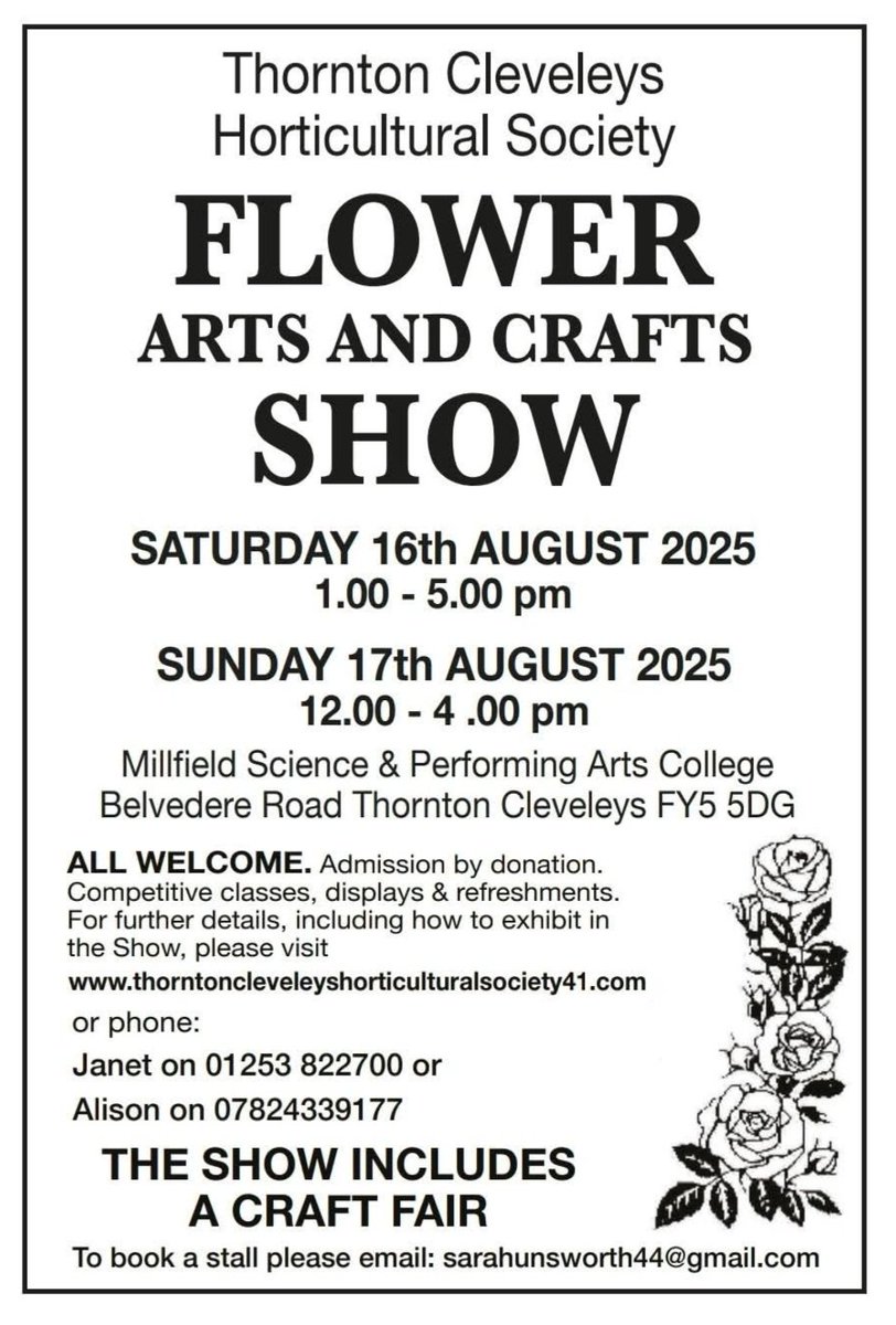#TeamMillfield are proud to host this much loved annual community event. 
See below for details: