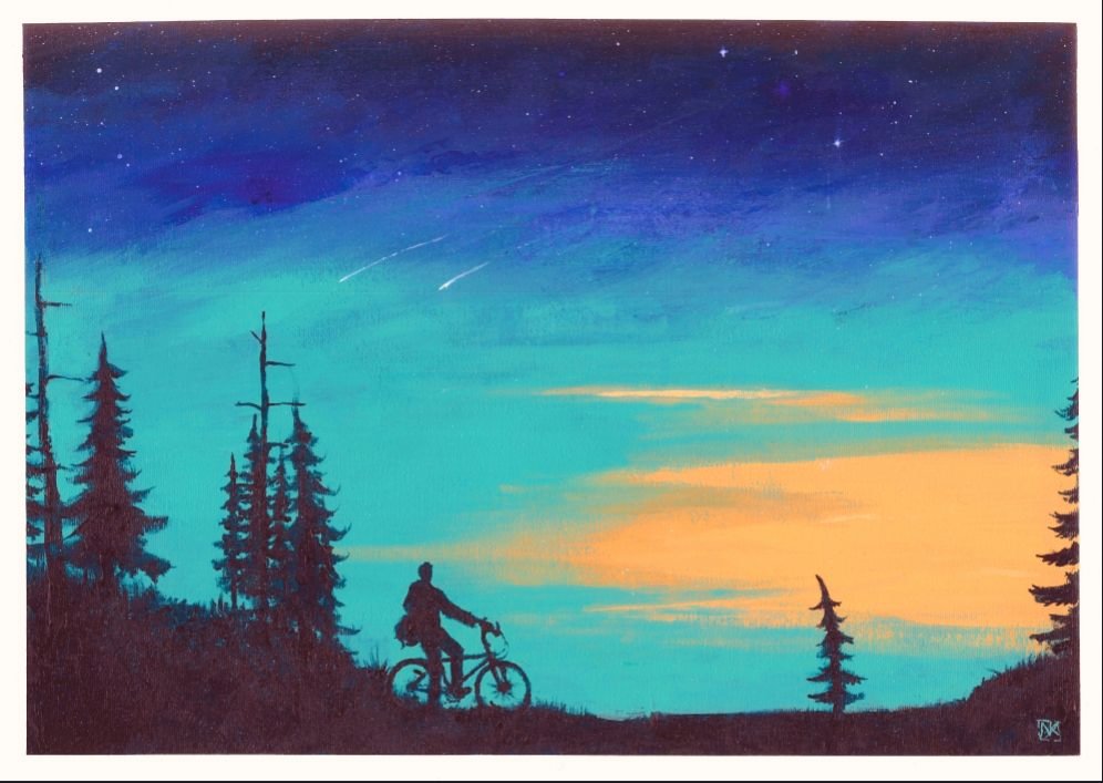 "Kotimatkalla" - acrylics on canvas 
#art #painting #acrylics