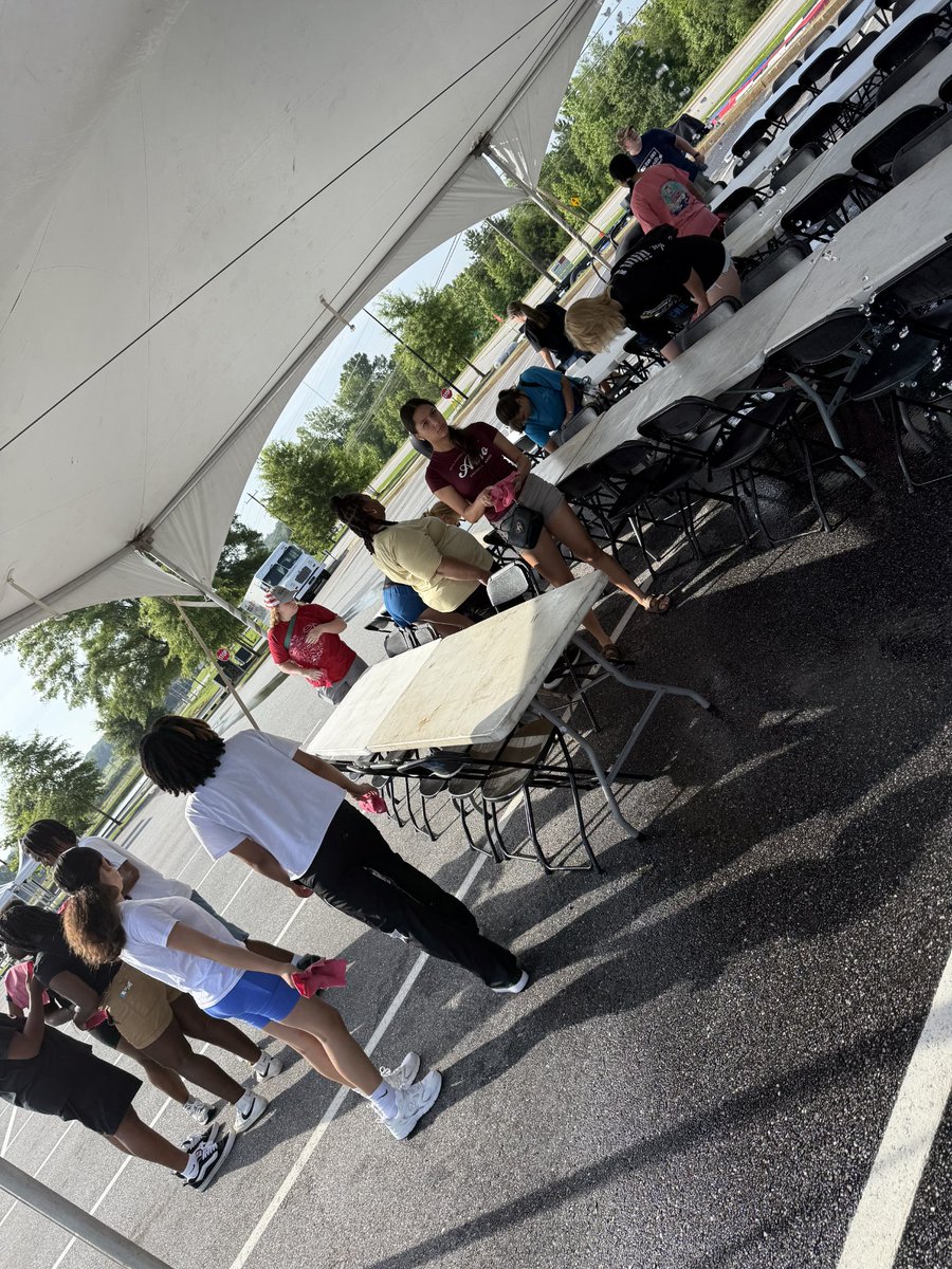 Big Thanks to our Blacksburg High School WBB for volunteering at the Frieghtliner family and friends day. We had a blast.
