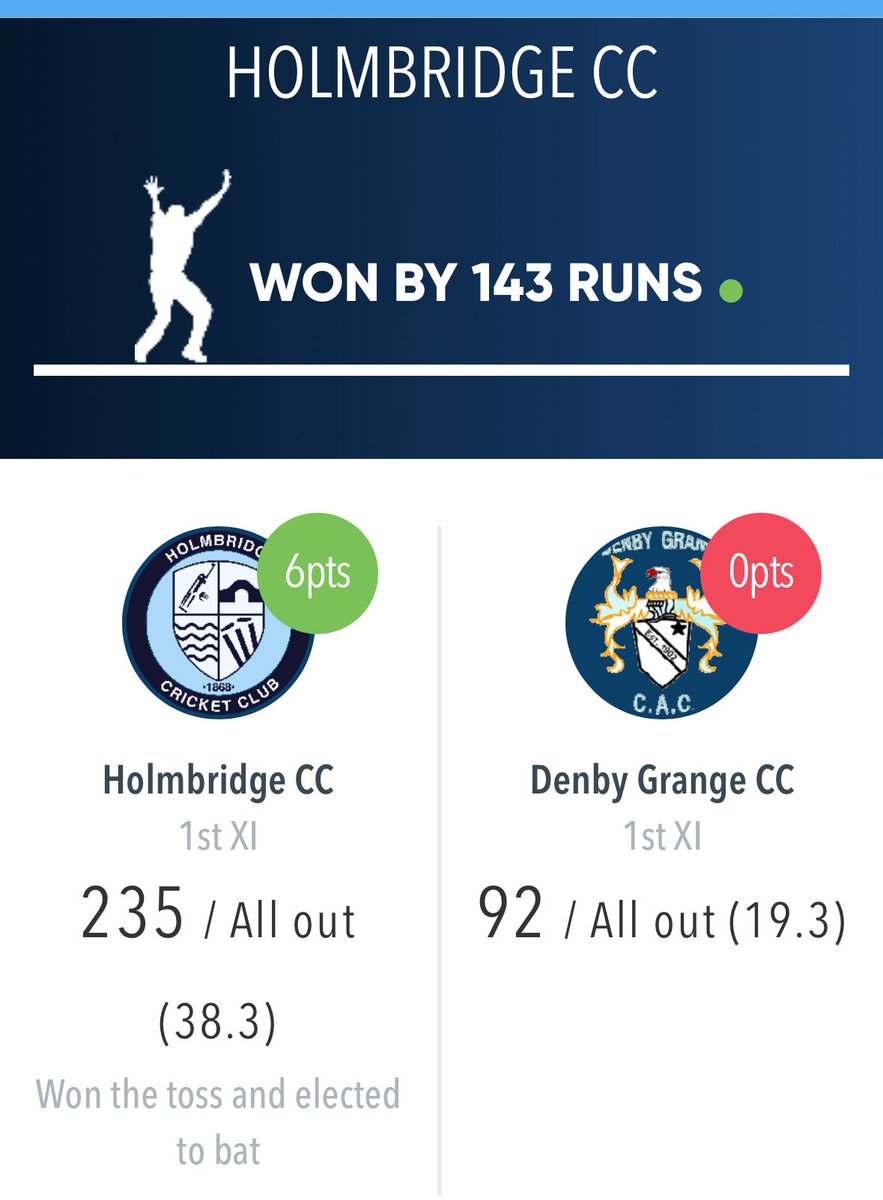 Holmbridge CC tweet media