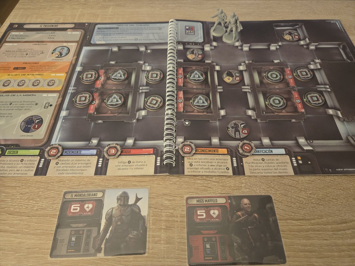 Seryu_MG's tweet photo. Tarde chill con #TheMandalorianAdventures @Asmodee_es en #solitario terminando escenarios y jugando misiones mercenarias mientras llega #ClanOfTwo esta semana. Que bien se juega con minis! Me encanta lo rápido que puedes ponerlo a funcionar y lo divertido que es. #juegosdemesa https://t.co/efDh14GZYh