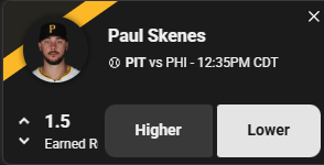KonzLTCC's tweet photo. DAILY POTD: Going with the big dog Paul Skenes U 1.5 ERA vs PHI. Has went under 5/5 L5 including the Phillies once along with 4 other good batting and scoring teams. I will check back when this CASHES! #MLB #PrizePicks #PrizePicksMLB #POTD #PrizePicksPOTD #KonzLProps #Underdog https://t.co/ARTgKqqV0R