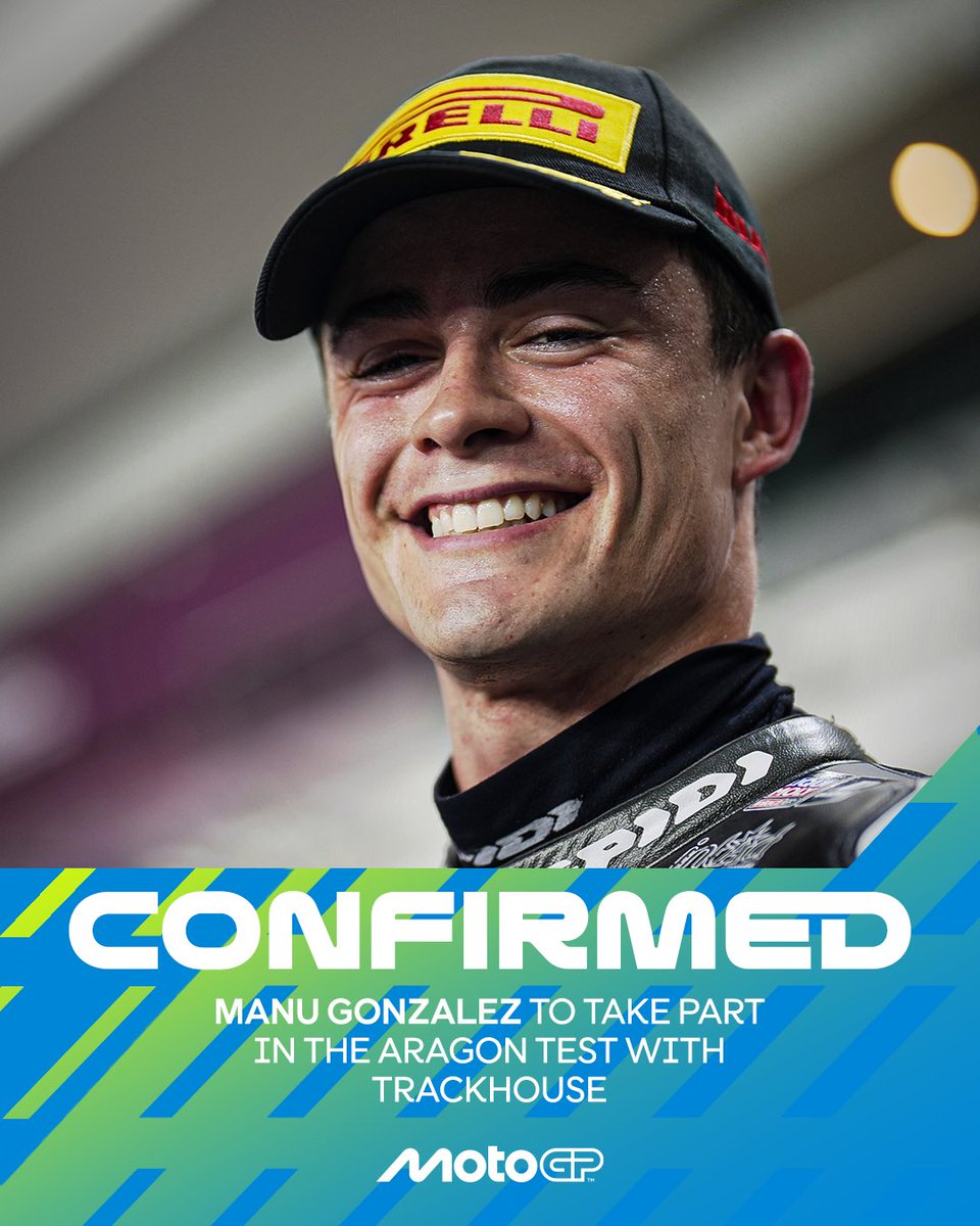 It’s official ✅ <a href="/18ManuGonzalez/">Manuel Gonzalez Simon</a> will be testing with <a href="/TrackhouseMoto/">Trackhouse MotoGP</a> tomorrow! 

#AragonTest ⏱️